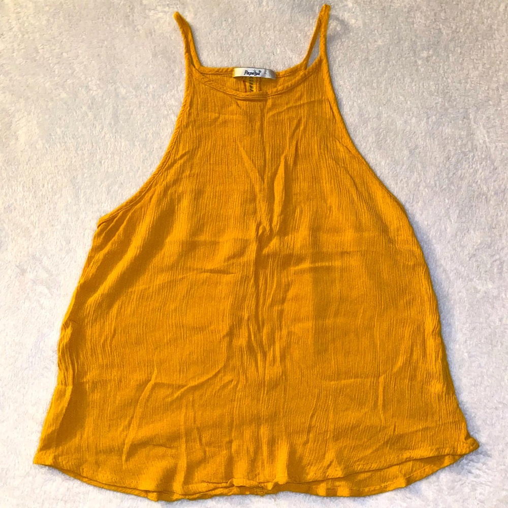 Yellow Sleeveless Top